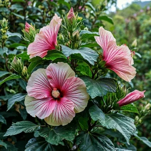 Гибискус Иден Бьюти купить по цене от 460р. в интернет-магазине «Посадика» с доставкой почтой в в Бийске и по всей России – [изображение №1].