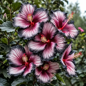 Гибискус садовый Самер Бридж купить по цене от 306р. в интернет-магазине «Посадика» с доставкой почтой в в Бийске и по всей России – [изображение №1].