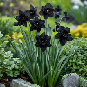 Нарцисс Тень Королевы купить по цене от 500р. в интернет-магазине «Посадика» с доставкой почтой в в Бийске и по всей России – [изображение №1].